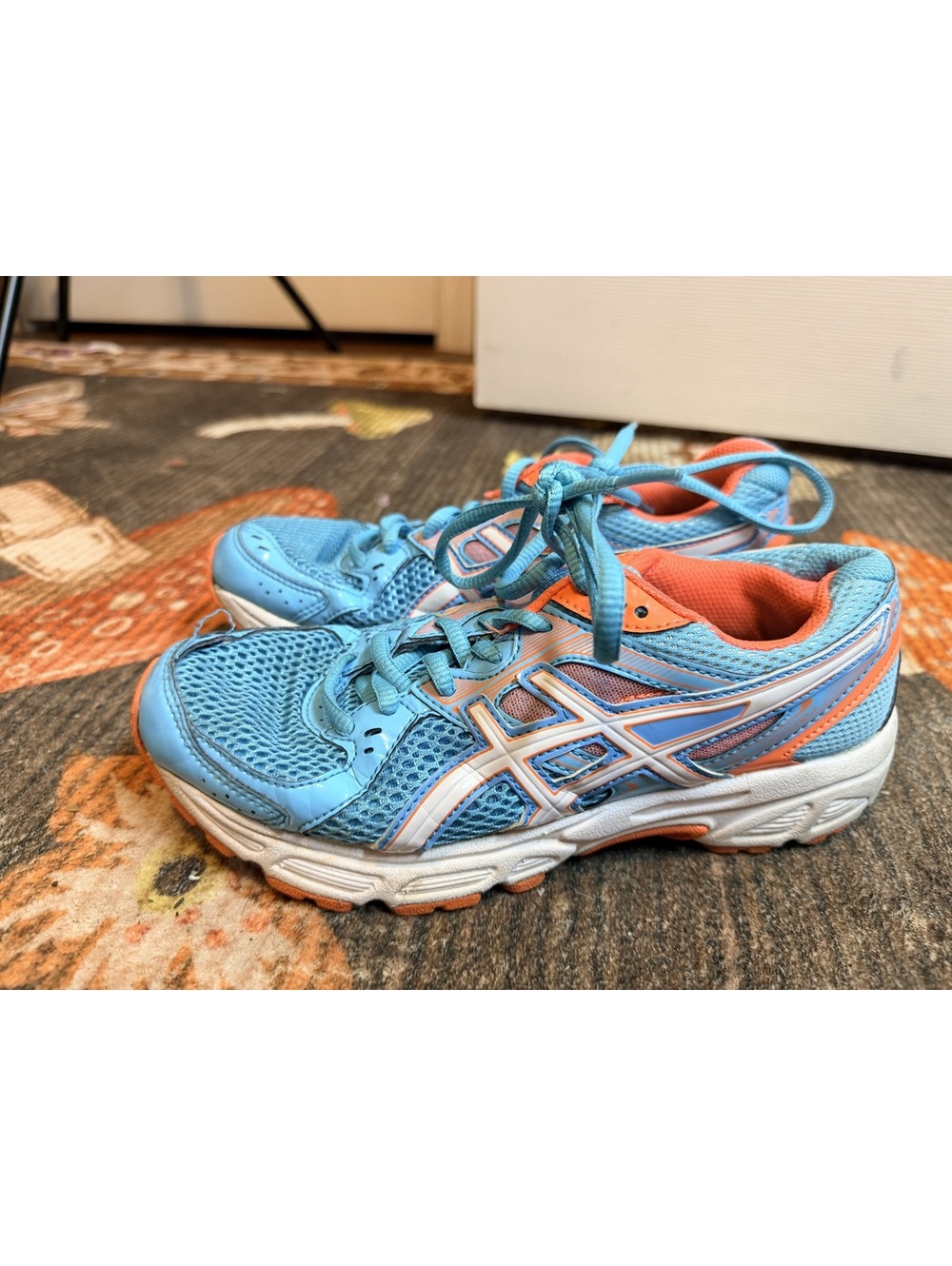 ASICS GT-2000 2 Blue/Orange Women’s Running Athletic Shoes Size 6.5